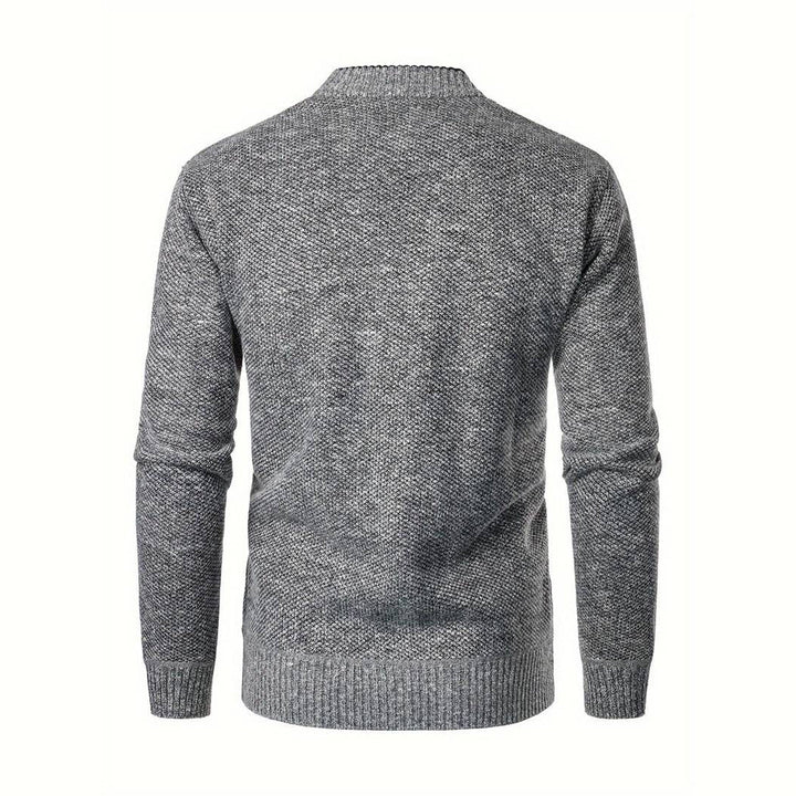 Chunky V-ringad Cardigan Män | Elegant Design med Funktionella Fickor för Komfort och Värme 1