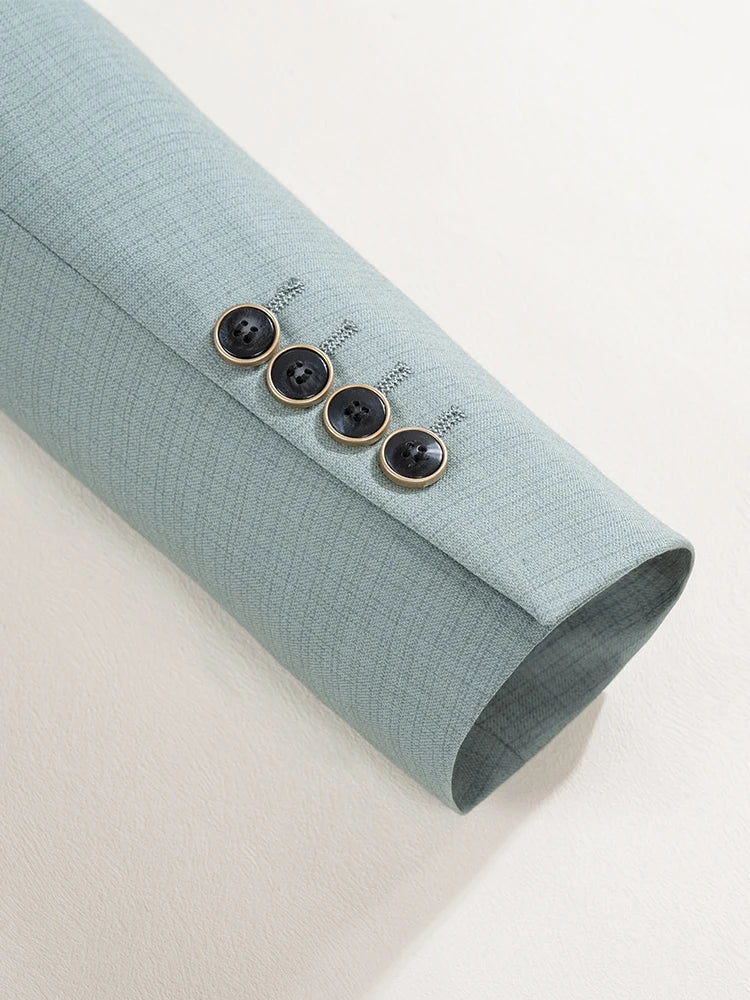 Elegant Grön Kostym Herr | Tredelad Slim Fit Design för Formella Evenemang 3