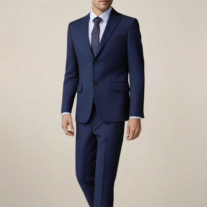 Elegant Linnekostym Herr | Tvådelad Slim Fit med Lätt Design | Perfekt för Sommarens Evenemang 0