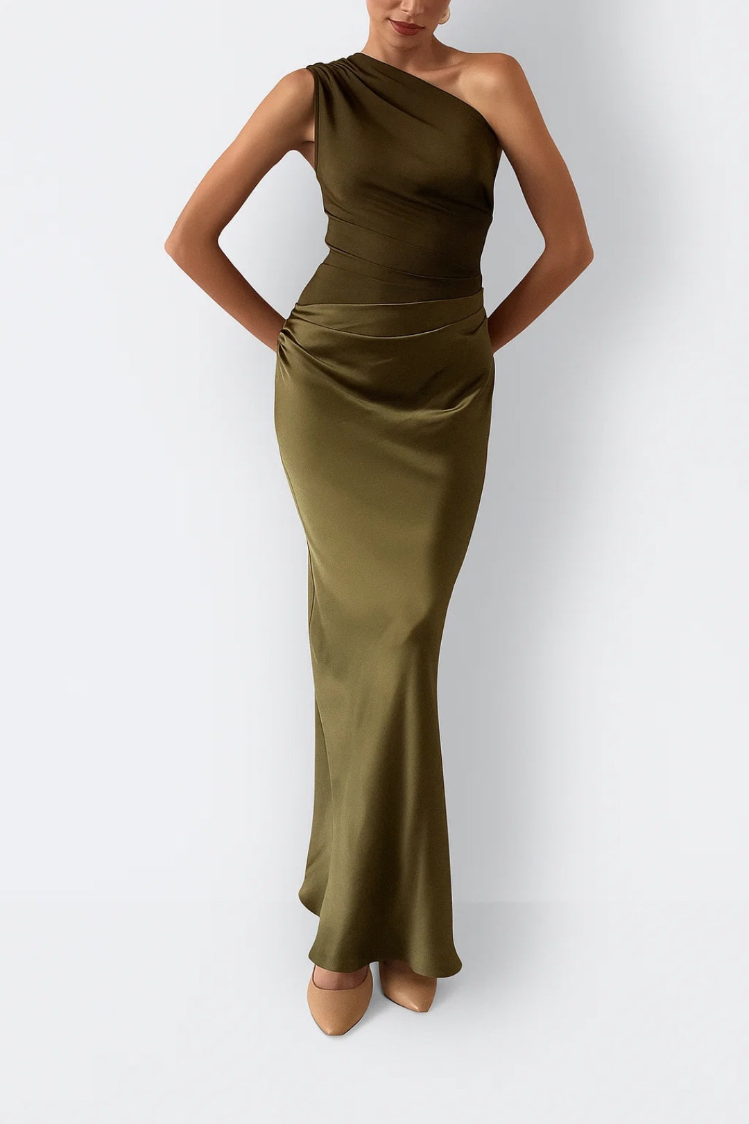 Elegant Maxi Klänning Dam med Asymmetrisk Urringning | Lång Klänning för Stil och Komfort 3