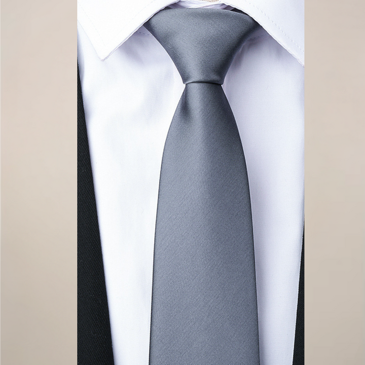 Elegant Slips | Enfärgad Slips för Män med Justerbar Längd | Perfekt för Formella Evenemang 4
