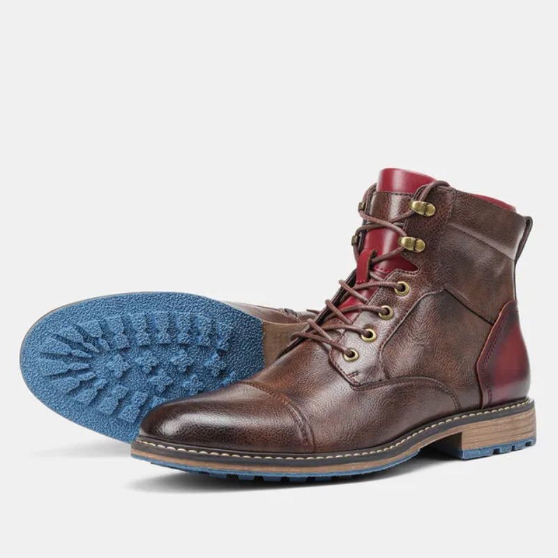 Elegant Stövlar för Män | Snörning och Cap Toe Design för Komfort 4