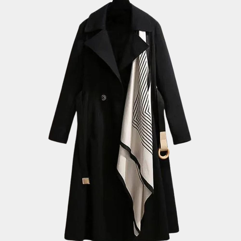 Elegant Trenchcoat Dam | Lätt Design med Bälte &amp; Dekorativa Fickor för Mångsidig Stil 4