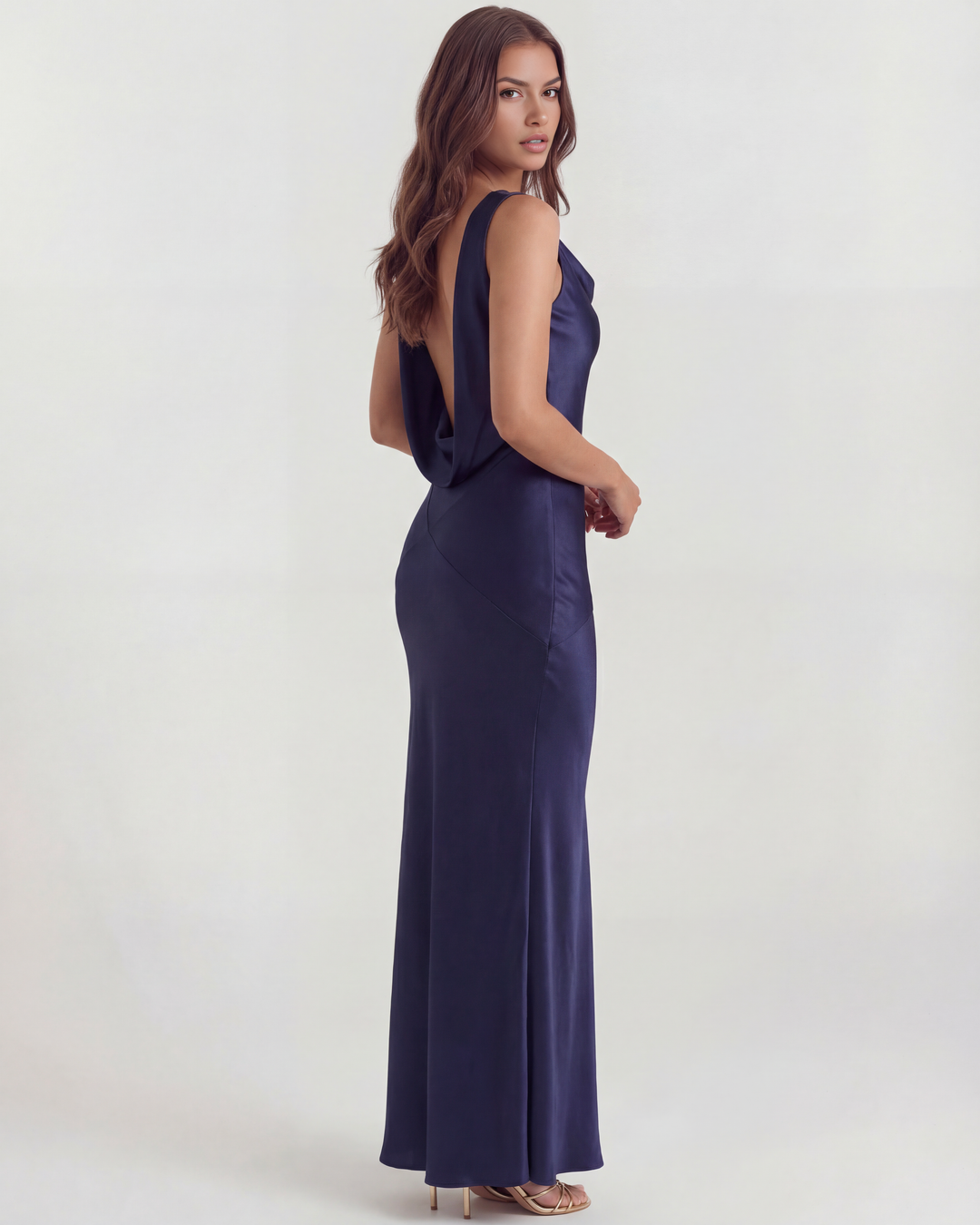 Ella | Elegant Draperad Maxiklänning 0