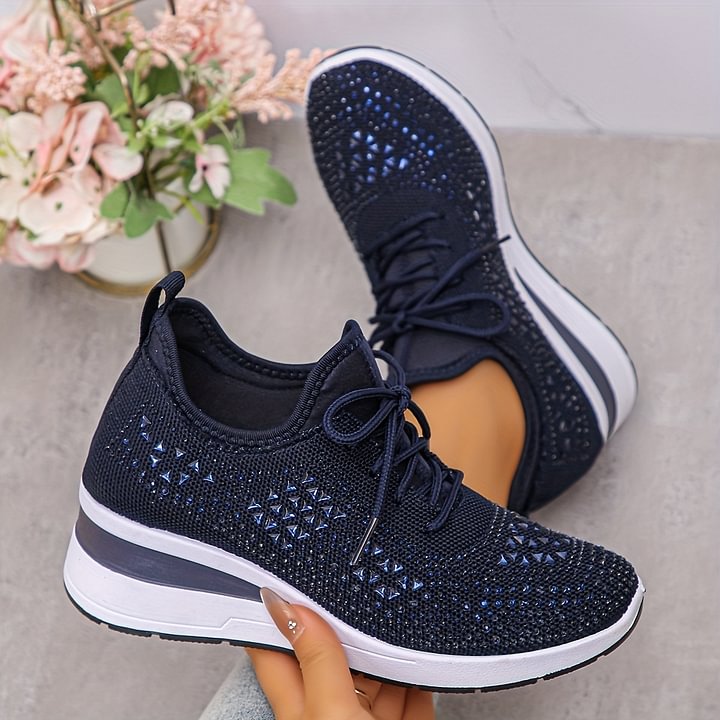 Emma | Stödjande Sneakers med Strassdetaljer 1