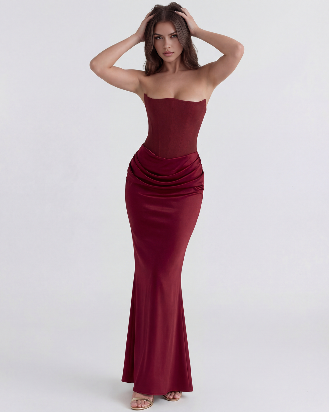 Mia | Elegant Almond Muse Klänning 2