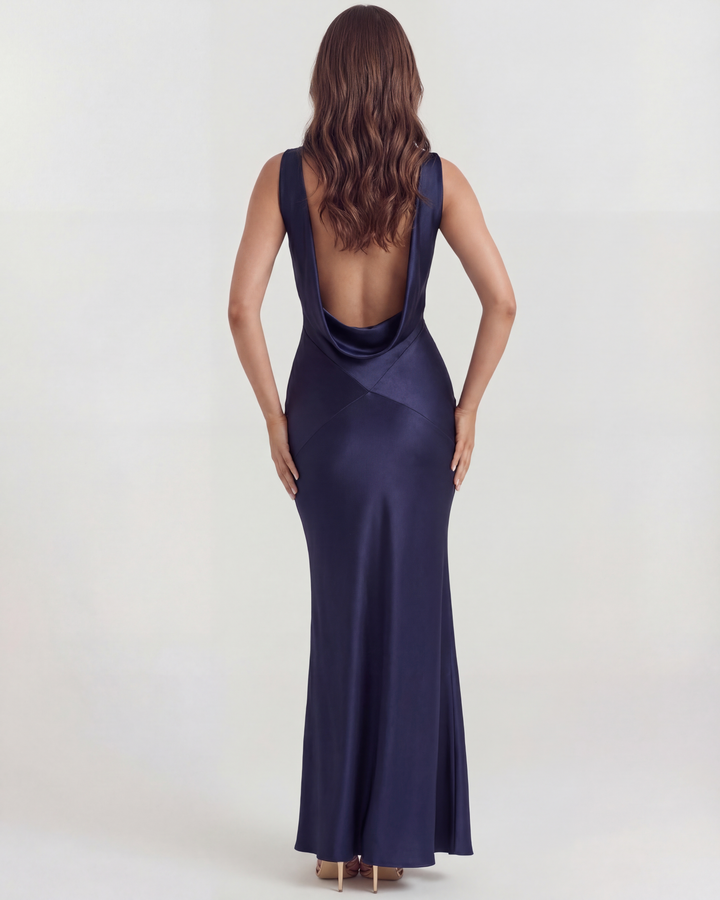 Mia | Elegant Draperad Maxiklänning 5