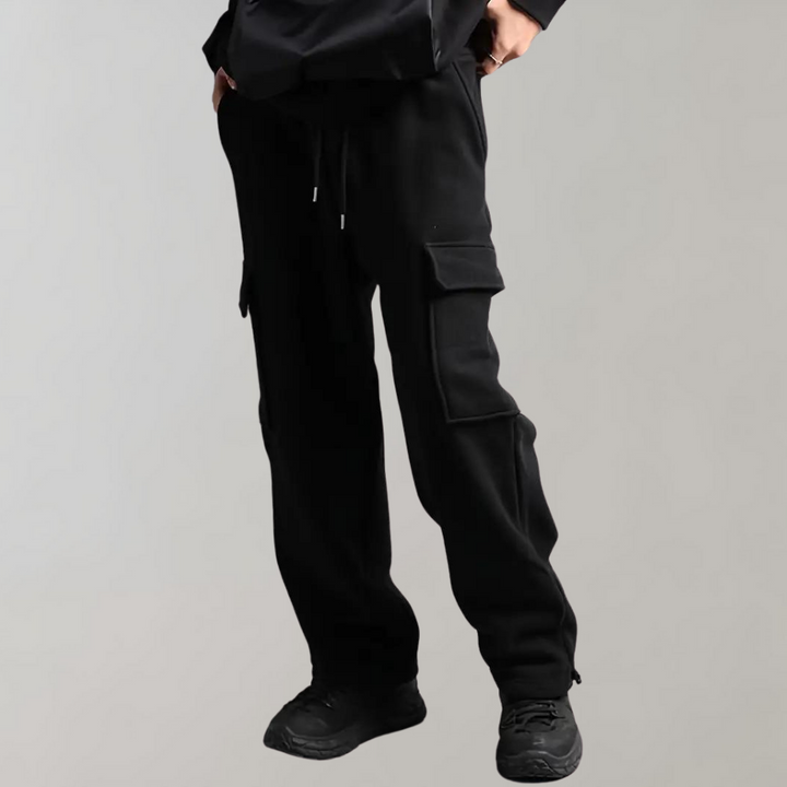 Moderna Joggers för Män | Bred Ben Design med Flera Fickor | Bekväma och Stilsäkra för Allt Dagsbruk 2