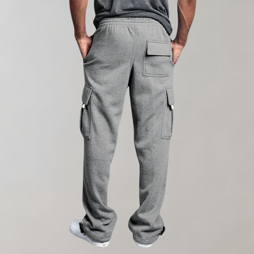 Moderna Joggers för Män | Bred Ben Design med Flera Fickor | Bekväma och Stilsäkra för Allt Dagsbruk 5