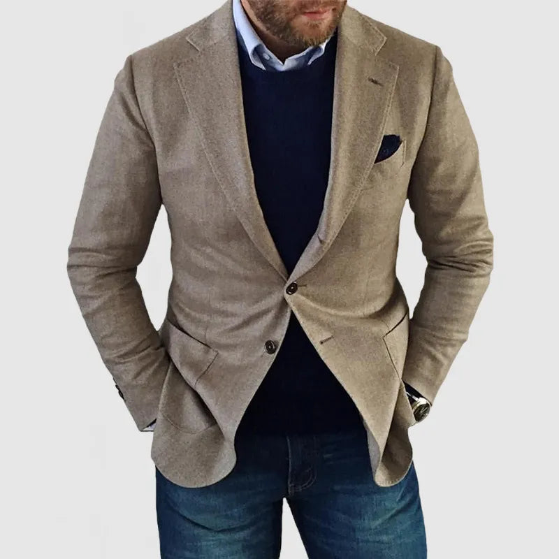 Skräddarsydd Kavaj för Män med Två Knappar | Elegant Design för Mångsidig Stil 1