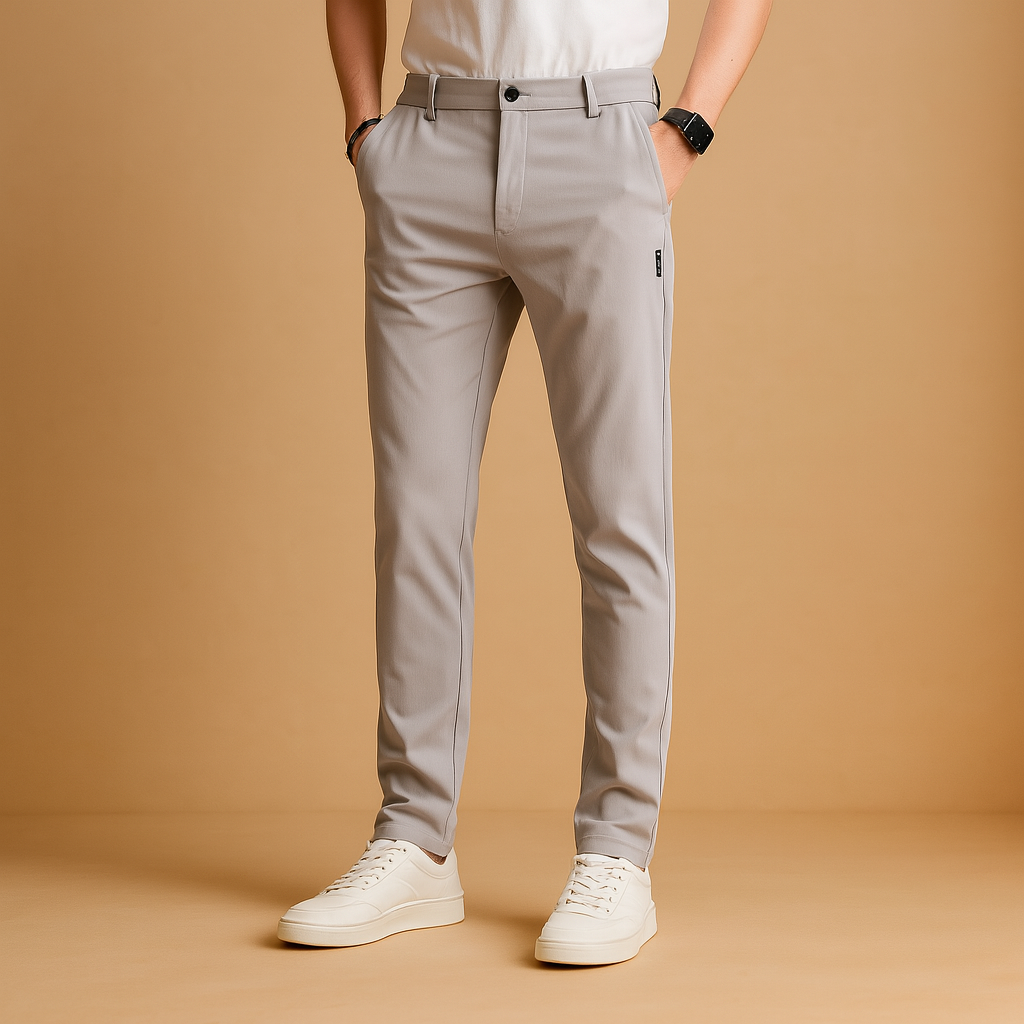 Slim Fit Joggingbyxor för Män med Elastiskt Midjeband | Mångsidiga Byxor för Träning och Vardagsbruk 0