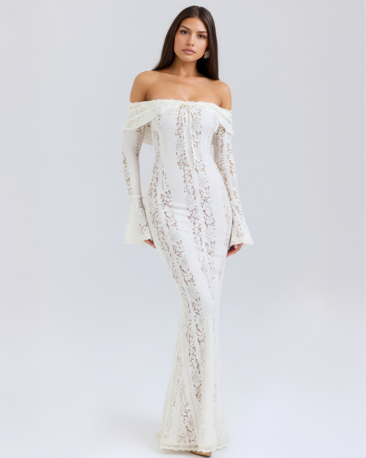 Sophia | Dramatic Off-Shoulder Maxiklänning 1