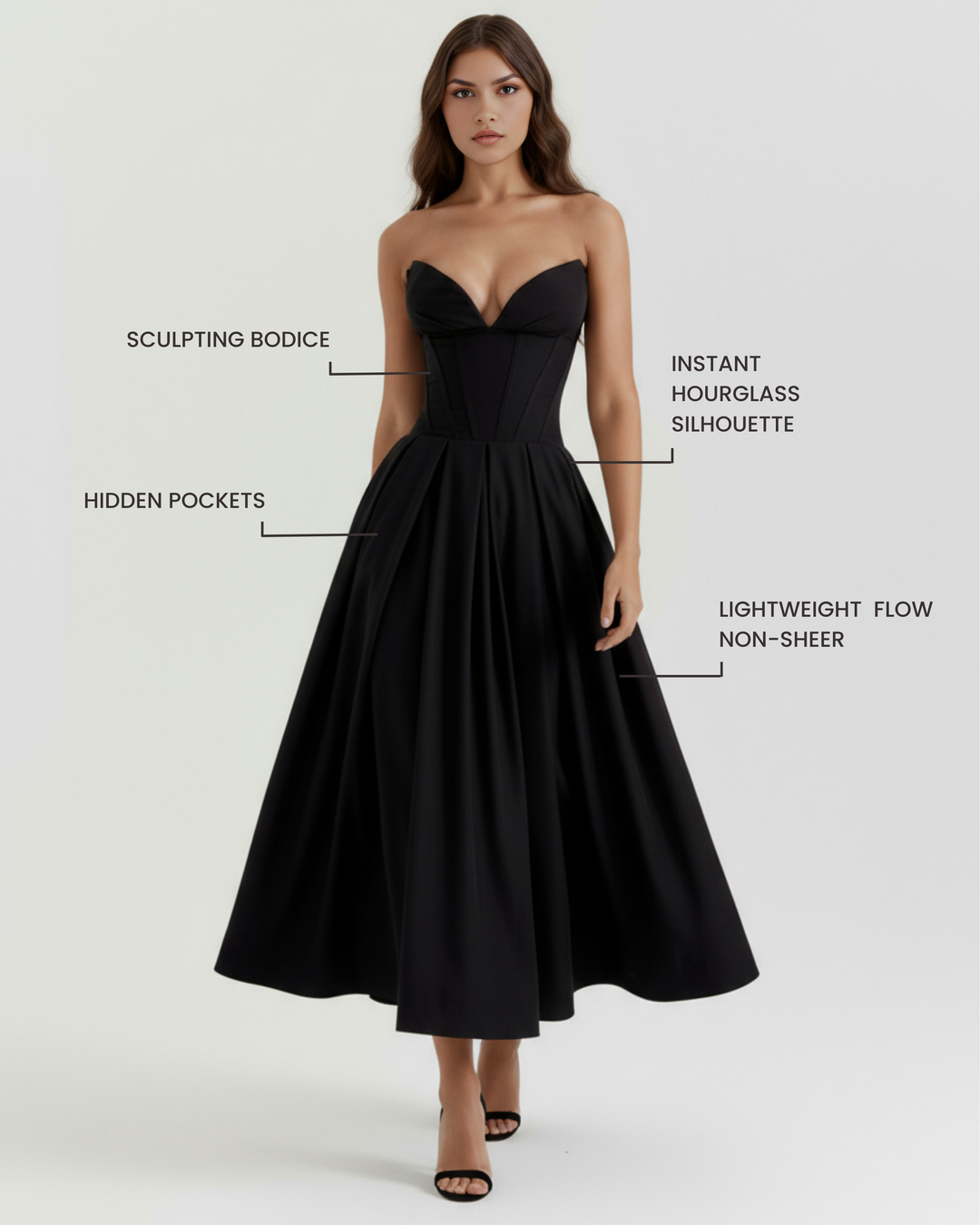 Sophia | Elegant Voluminös Klänning 1