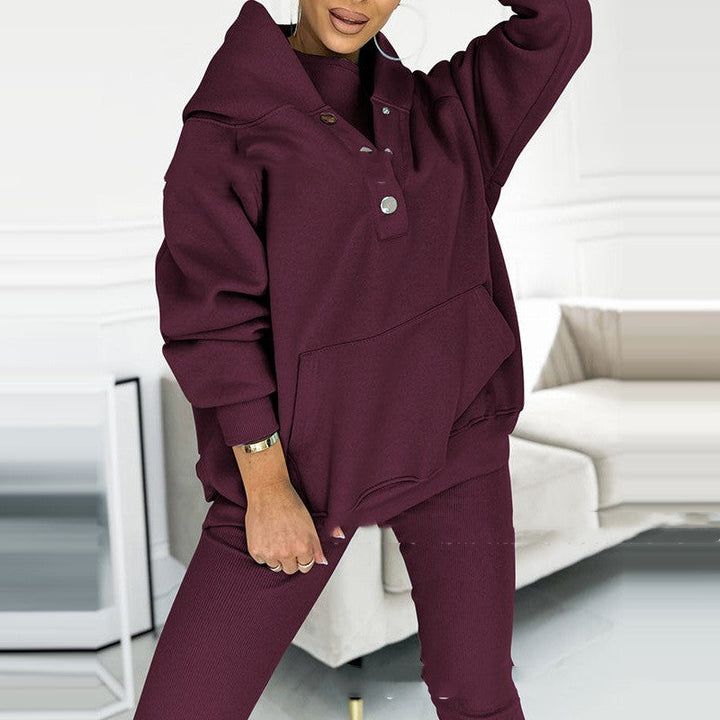Sophie | Trendigt Träningsset med Huvtröja och Slim Fit Byxor 7