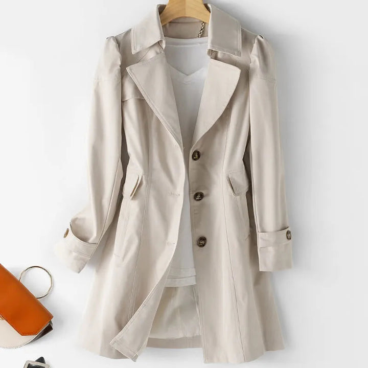 Tidlös Trenchcoat för Kvinnor med Avslappnad Passform | Elegant Design för Vardagsbruk 3