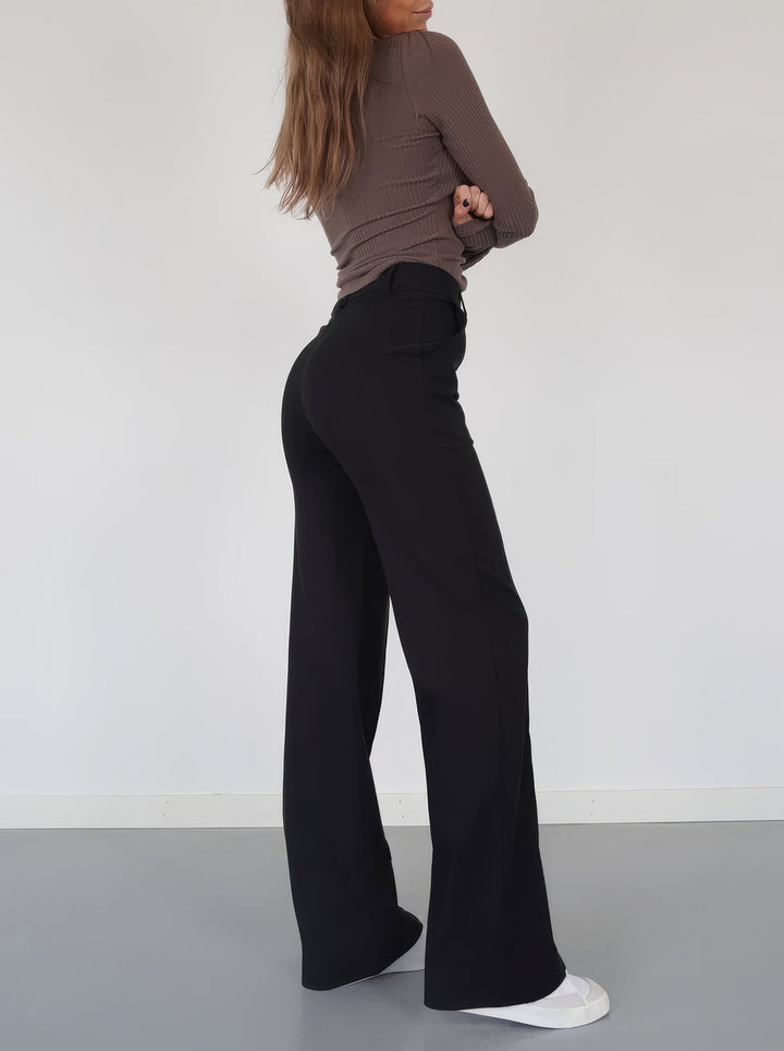 Tidlösa Vida Ben Byxor Dam med Skrynkbeständig Yta | Elegant &amp; Bekväm Stil 1