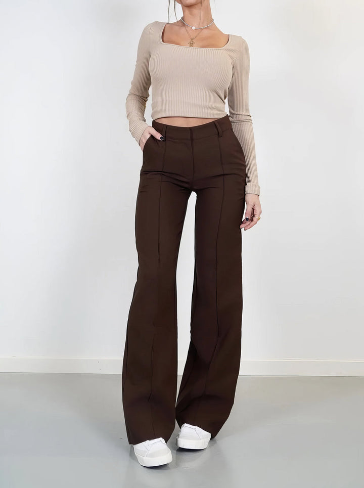 Tidlösa Vida Ben Byxor Dam med Skrynkbeständig Yta | Elegant &amp; Bekväm Stil 6